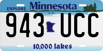 MN license plate 943UCC