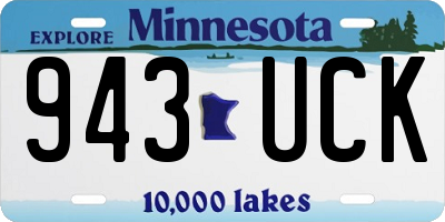 MN license plate 943UCK