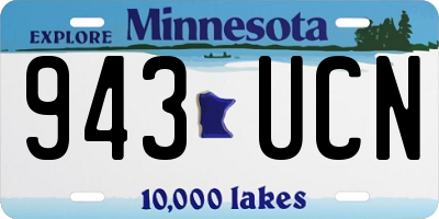 MN license plate 943UCN