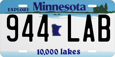 MN license plate 944LAB