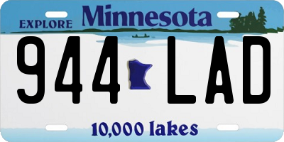 MN license plate 944LAD