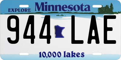 MN license plate 944LAE