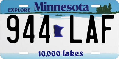 MN license plate 944LAF