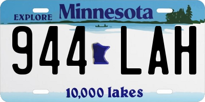 MN license plate 944LAH