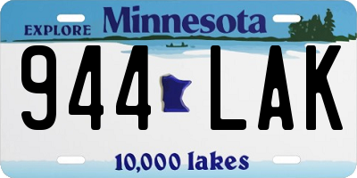 MN license plate 944LAK