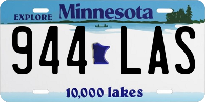 MN license plate 944LAS