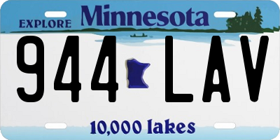 MN license plate 944LAV