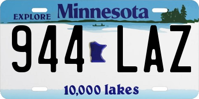 MN license plate 944LAZ