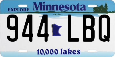MN license plate 944LBQ