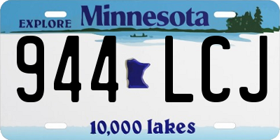 MN license plate 944LCJ