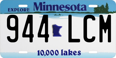 MN license plate 944LCM