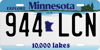 MN license plate 944LCN