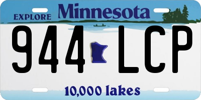 MN license plate 944LCP