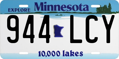 MN license plate 944LCY