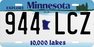 MN license plate 944LCZ
