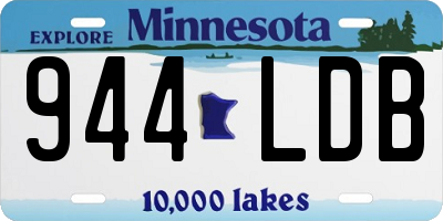 MN license plate 944LDB