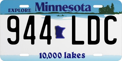 MN license plate 944LDC