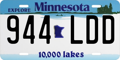 MN license plate 944LDD