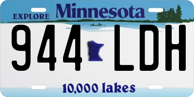 MN license plate 944LDH