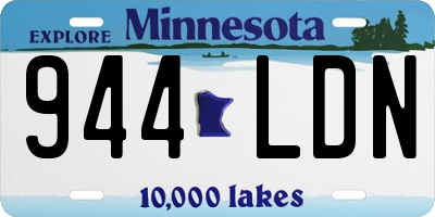 MN license plate 944LDN