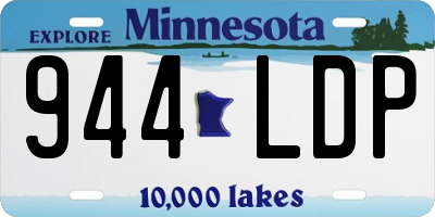 MN license plate 944LDP