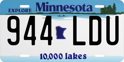 MN license plate 944LDU