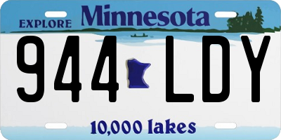 MN license plate 944LDY