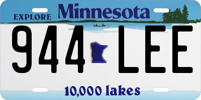 MN license plate 944LEE