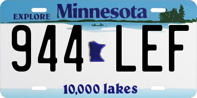 MN license plate 944LEF