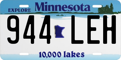 MN license plate 944LEH