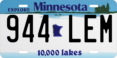 MN license plate 944LEM
