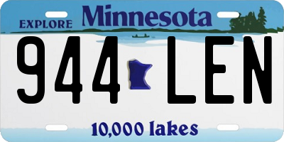MN license plate 944LEN