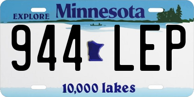MN license plate 944LEP