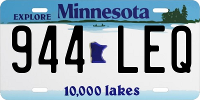 MN license plate 944LEQ