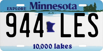 MN license plate 944LES