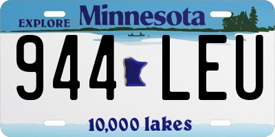 MN license plate 944LEU