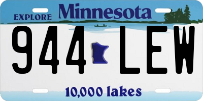 MN license plate 944LEW