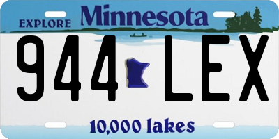 MN license plate 944LEX