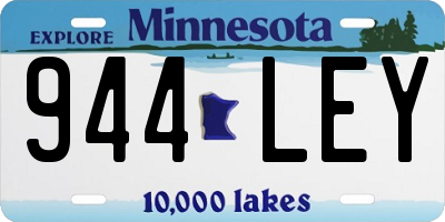 MN license plate 944LEY