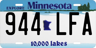 MN license plate 944LFA