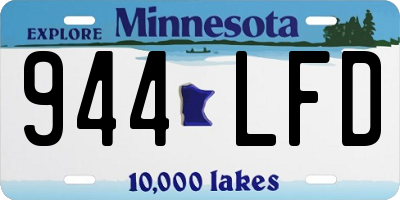 MN license plate 944LFD