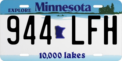 MN license plate 944LFH