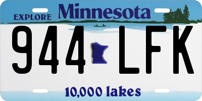 MN license plate 944LFK