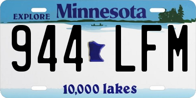 MN license plate 944LFM