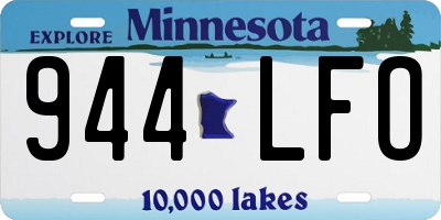MN license plate 944LFO