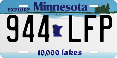 MN license plate 944LFP