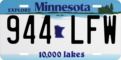 MN license plate 944LFW