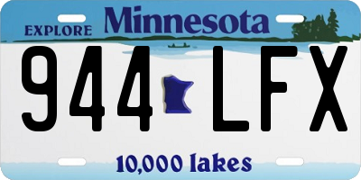MN license plate 944LFX