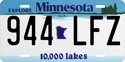 MN license plate 944LFZ