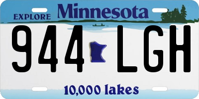 MN license plate 944LGH